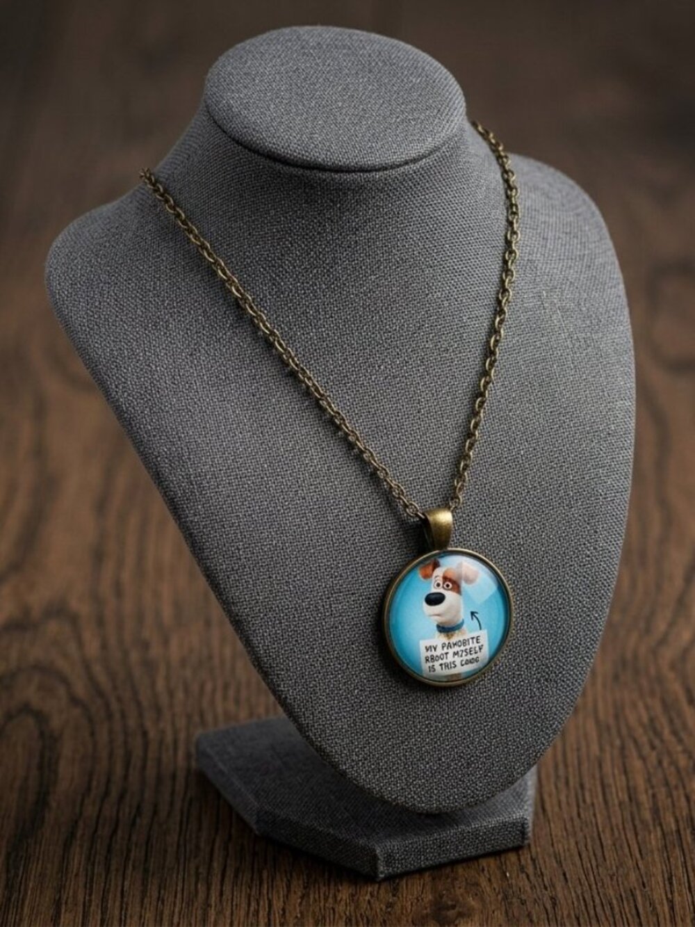 Secret Life Of Pets Max Theme Necklace For Kids Unisex